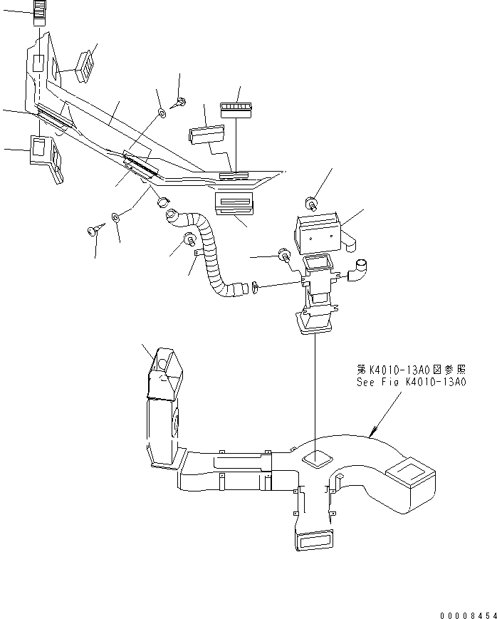 Duct, L.H. 42C-07-13313 KOMATSU