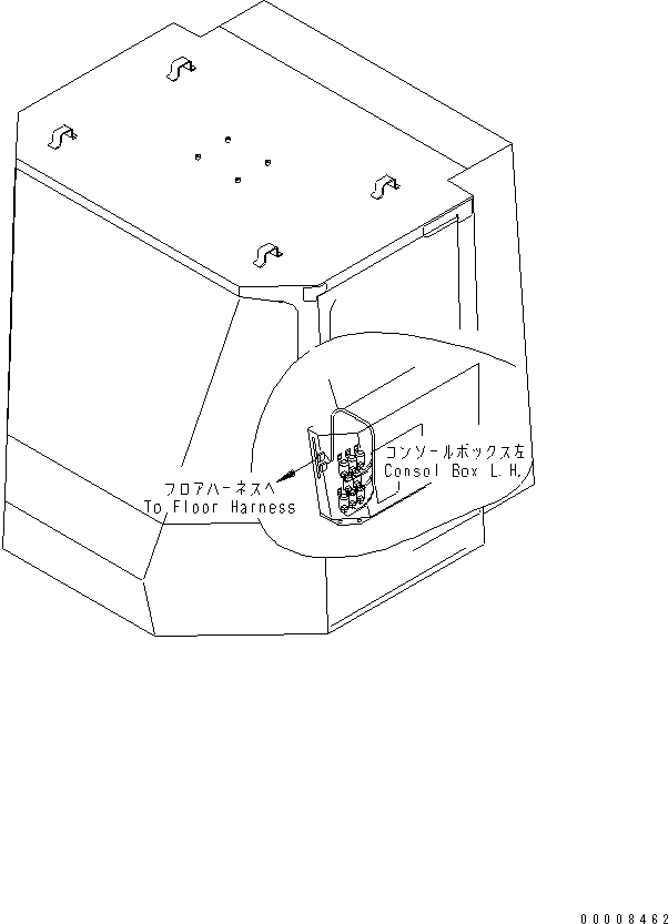 Корпус разъёма в сборе, штыревой 08056-11071 KOMATSU