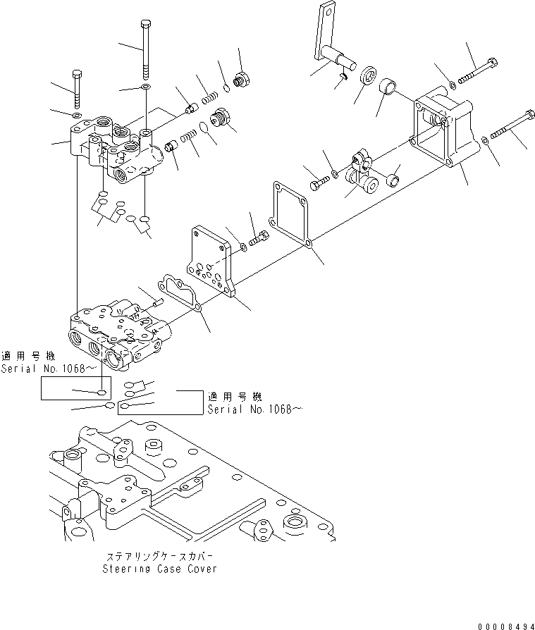 VALVE ASS'Y,C&B 134-40-61000 KOMATSU