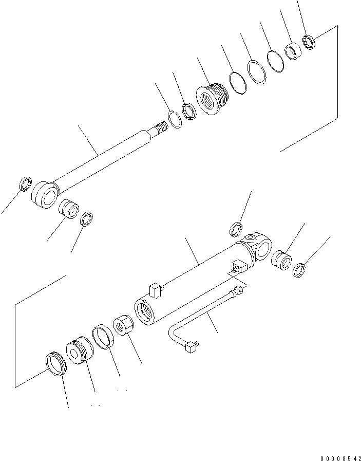 цилиндр в сборе, правый 23A-60-X1290 KOMATSU