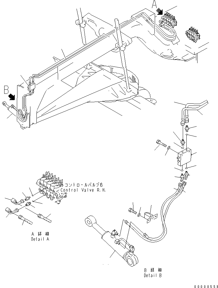 VALVE ASS'Y,DRAWBAR SHIFT (235-61-13801) KOMATSU