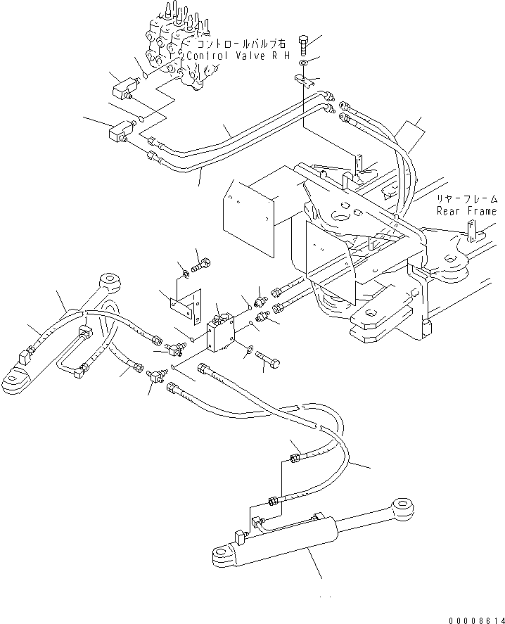 CYLINDER ASS'Y,ARTICULATE (\0\23A-63-Z1280) KOMATSU