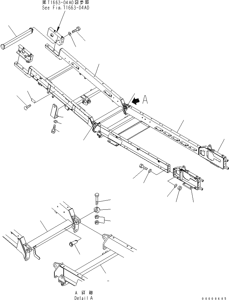 FRAME,FRONT 8295-75-5113 KOMATSU