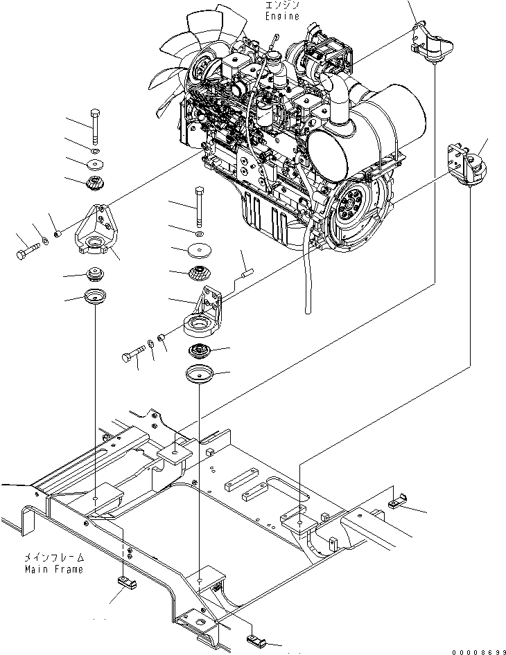 Кронштейн левый 20Y-01-29231 KOMATSU