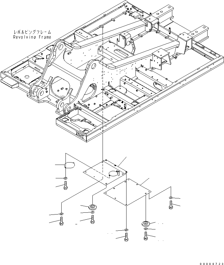 Крышка 21M-54-14761 KOMATSU