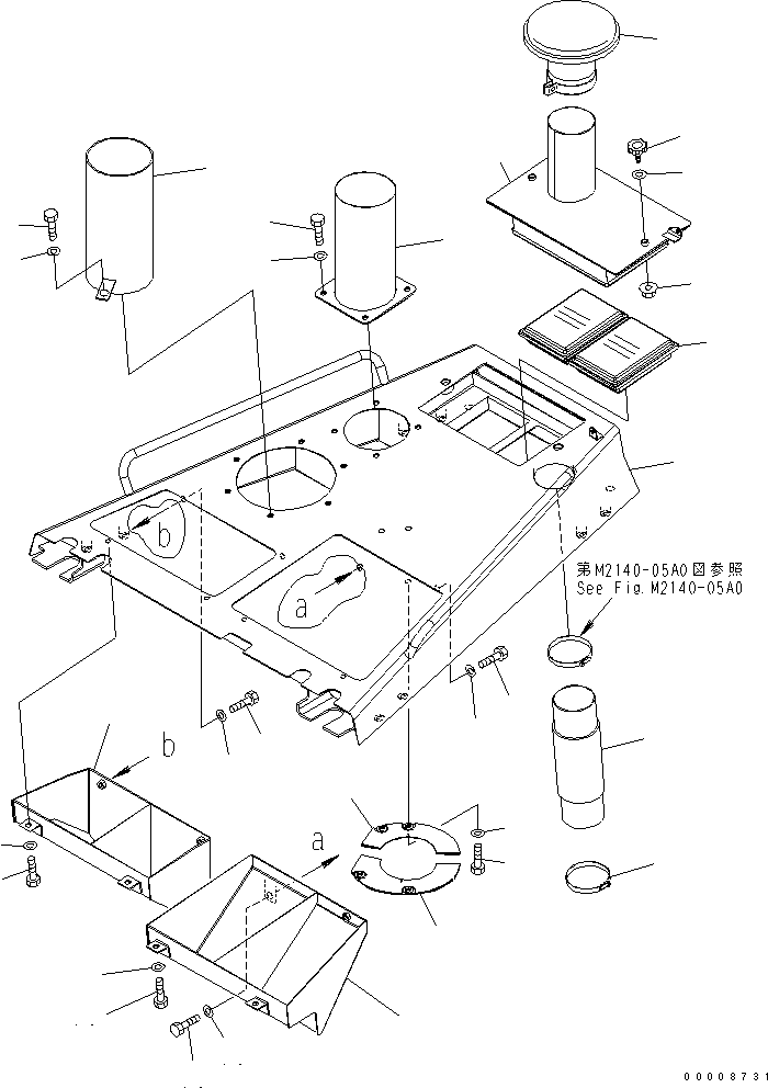 Крышка в сборе 154-911-7850 KOMATSU