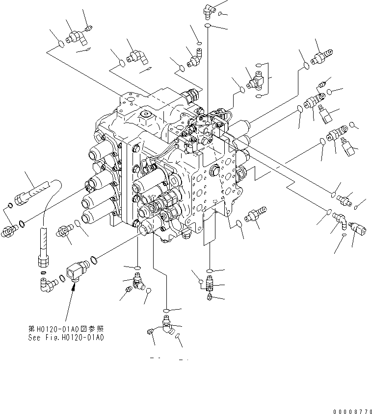 Угольник 21M-62-14440 KOMATSU