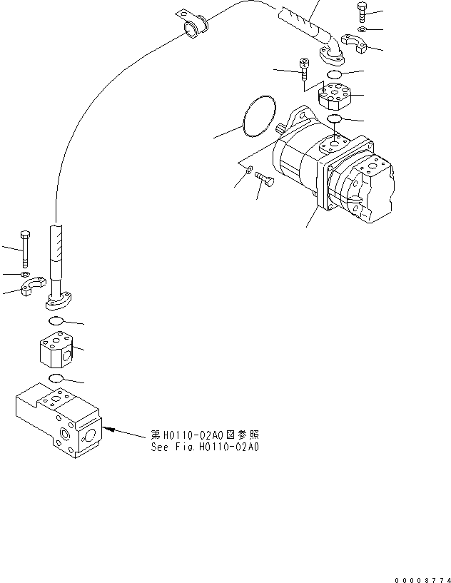 Шланг 07297-00612 KOMATSU