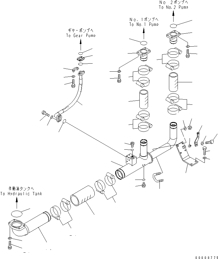 Шланг 07298-01407 KOMATSU