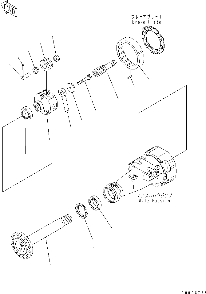 Axle Assembly, Limited Slip Differential 419-22-30050 KOMATSU