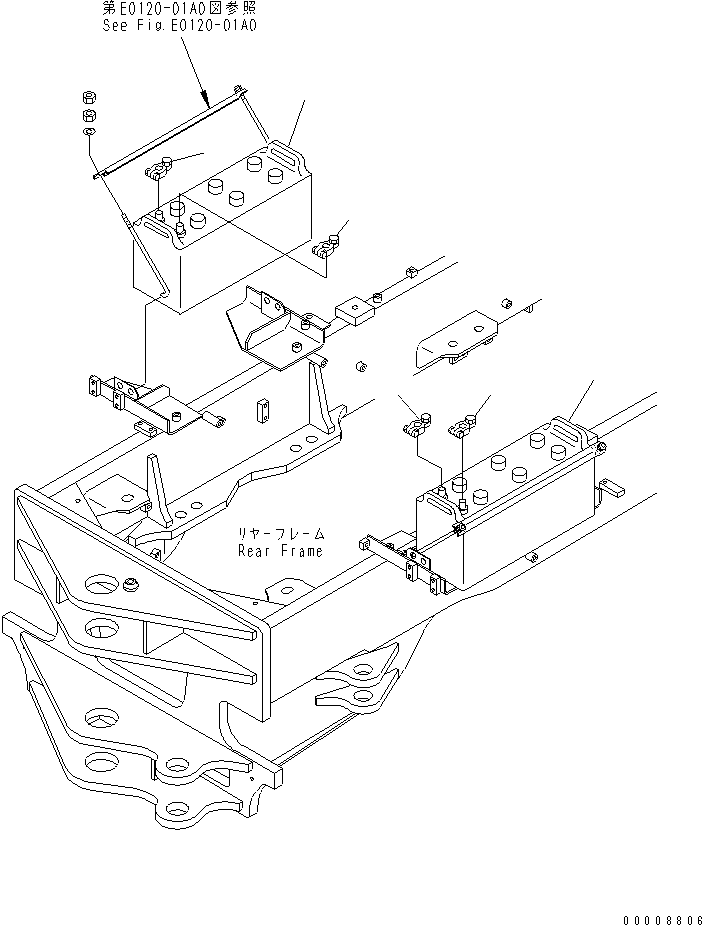 BATTERY, WET(195G51) 232-06-51670 KOMATSU