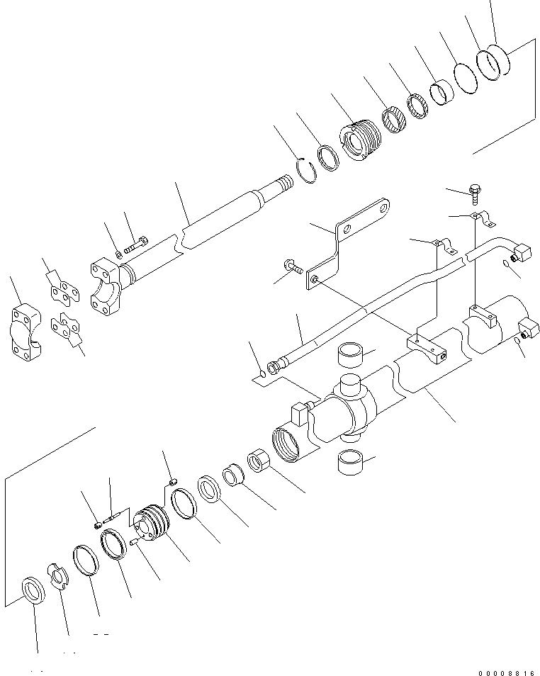 LIFT CYLINDER ASS'Y,R.H. 707-02-00331 KOMATSU