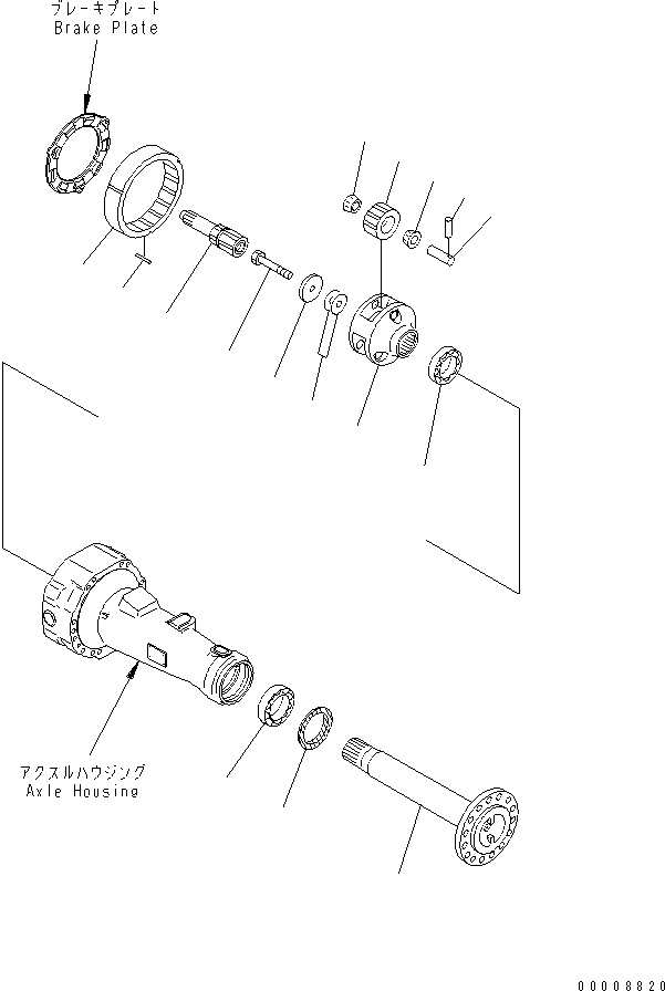 Axle Assembly, Limited Slip Differential 419-23-30050 KOMATSU