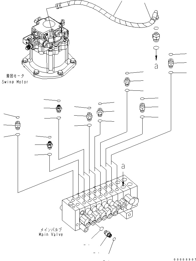 Соединительный штуцер 02781-00420 KOMATSU