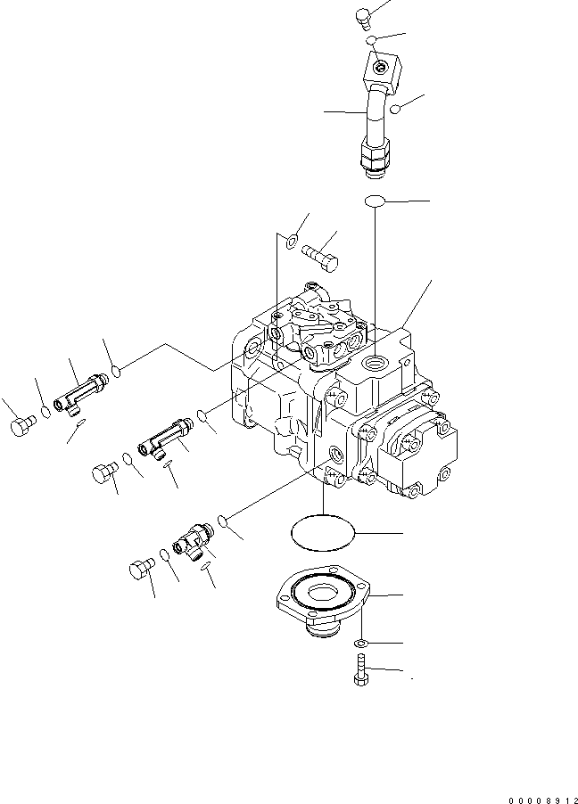 PUMP, ASSY. (708-1S-00610) KOMATSU