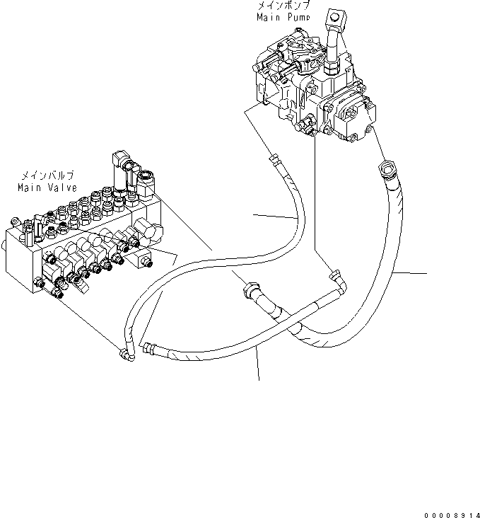 Шланг 22L-62-22161 KOMATSU
