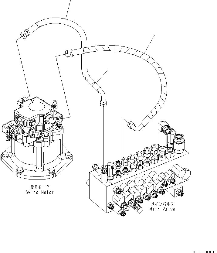 Шланг 22F-62-22781 KOMATSU