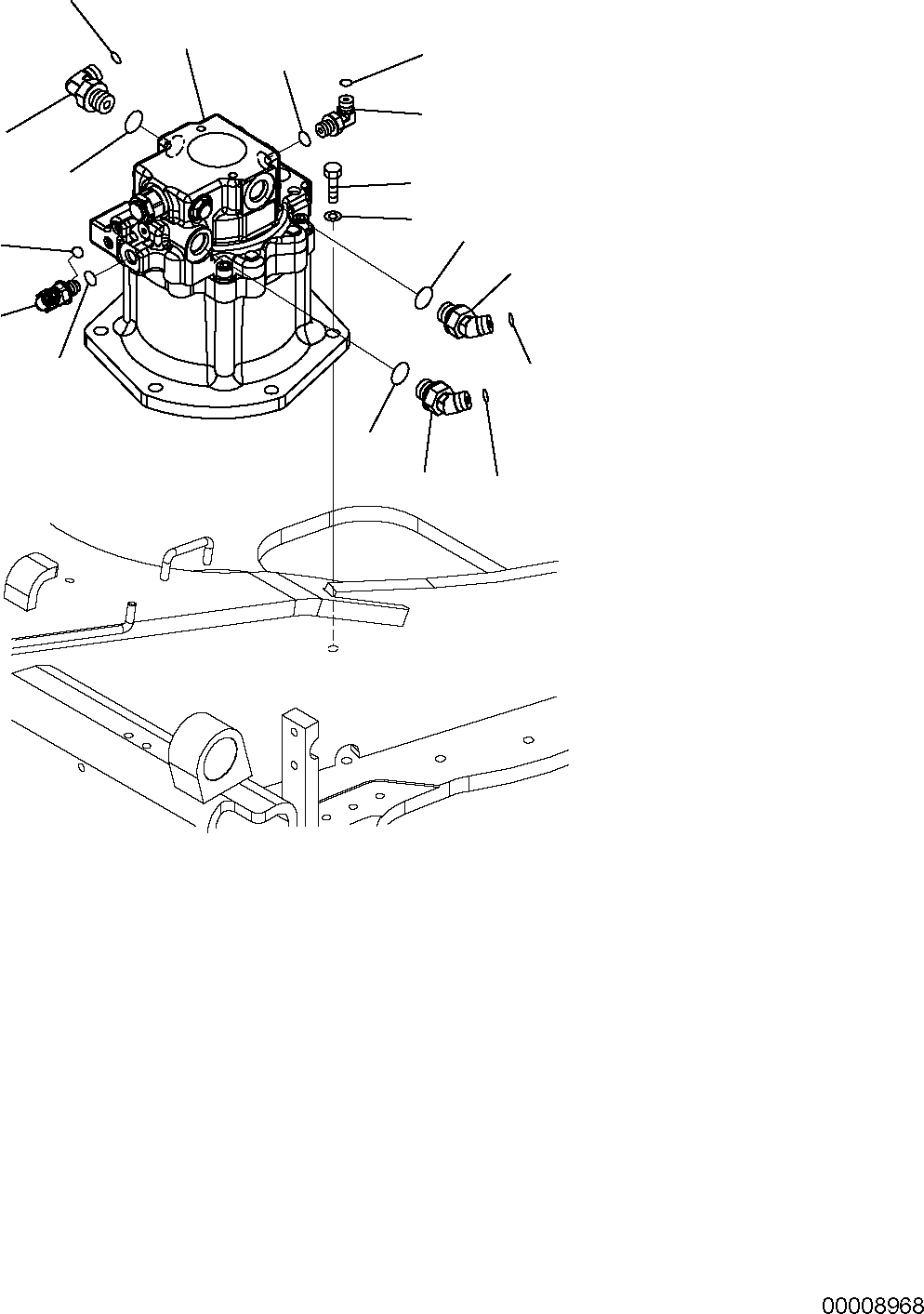 SWING MACHINERY A.,(SEE FIG.Y1260-01A0) (22L-26-21001) KOMATSU