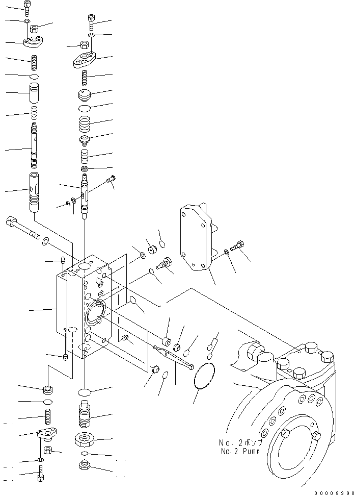 SERVO VALVE ASS'Y,REAR 708-25-08291 KOMATSU