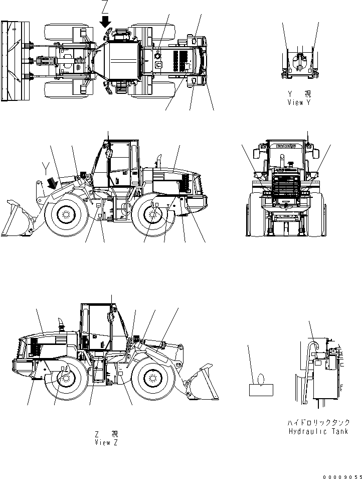 Plate, Warning, Articulation Lock 09161-23000 KOMATSU