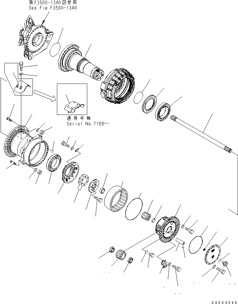 BRAKE ASS'Y,L.H. (569-88-70304) KOMATSU