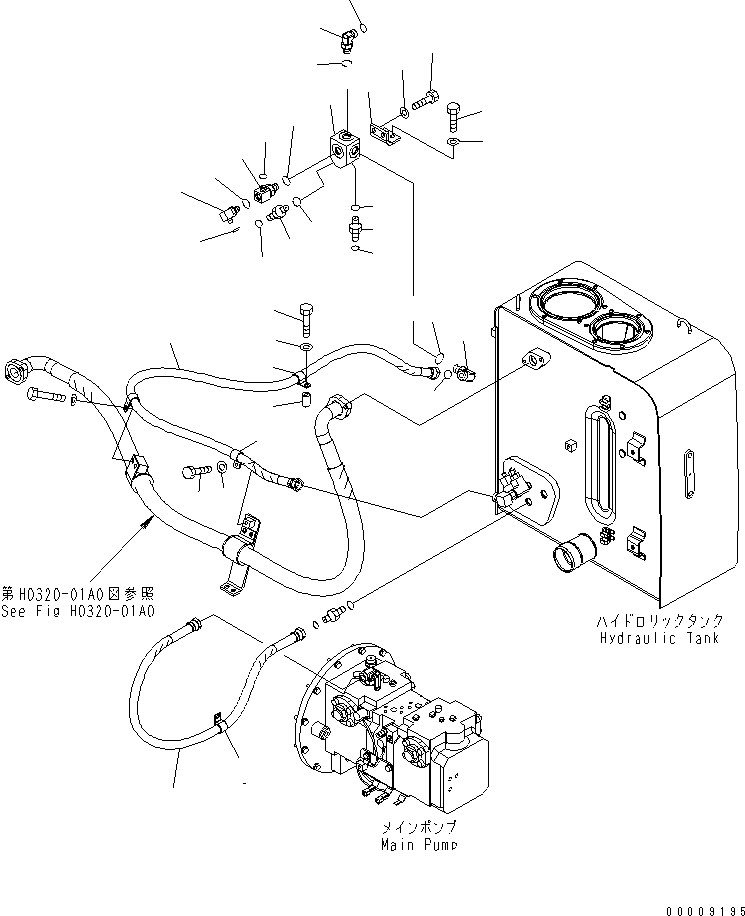 угольник 02782-10524 KOMATSU