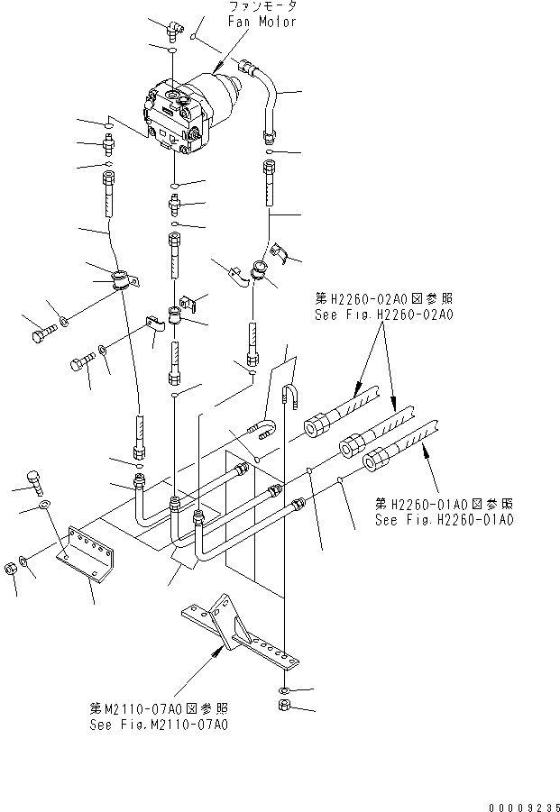 Трубка 17M-03-46211 KOMATSU