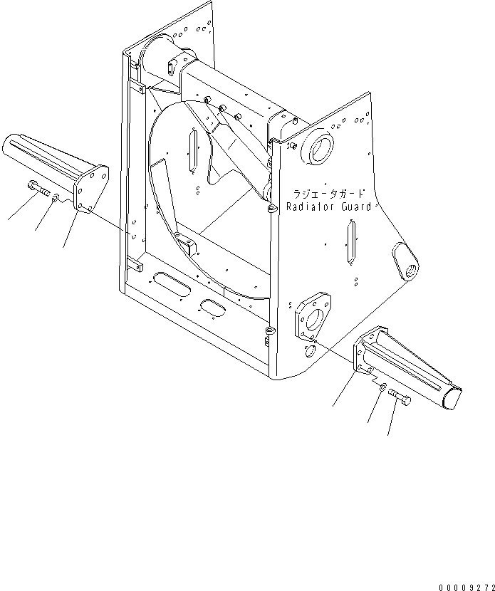 Ответная планка замка 17A-54-49121 KOMATSU