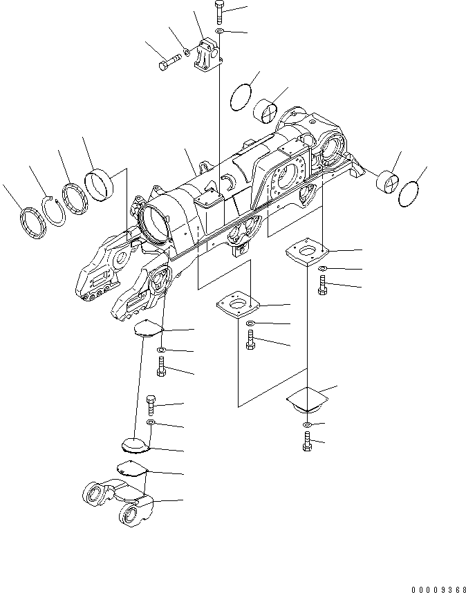 TRACK FRAME,L.H. 198-30-67510 KOMATSU