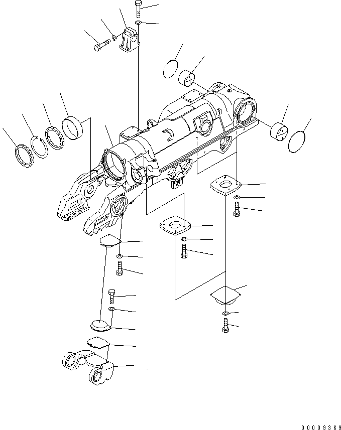 TRACK FRAME,R.H. 198-30-67520 KOMATSU