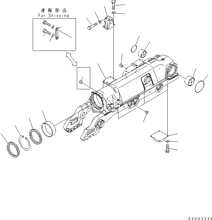 Track Frame Assembly 17M-30-00540 KOMATSU