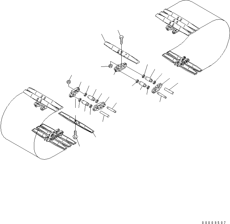 Башмак 11G-A70-4113 KOMATSU