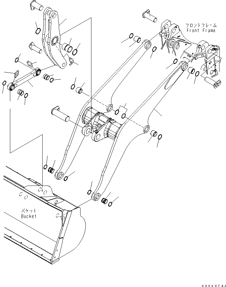 Bell Crank Assembly 423-70-31202 KOMATSU