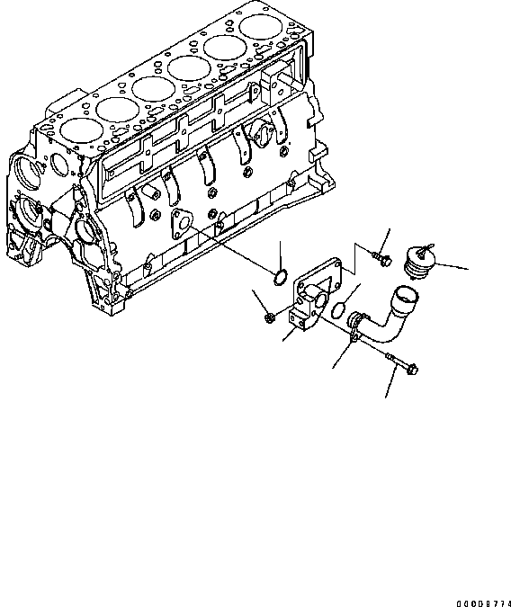 Трубная пробка 6732-21-1981 KOMATSU