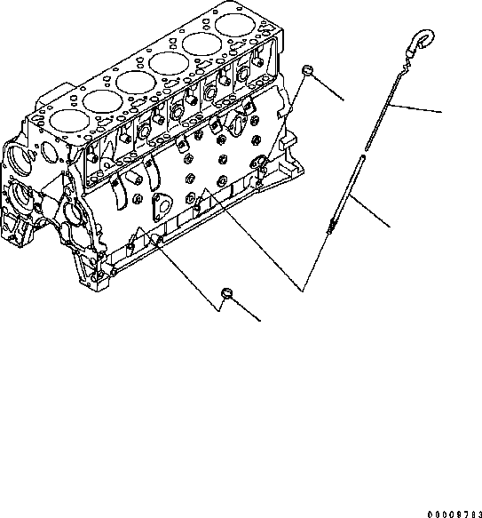 TUBE, OIL GAUGE 6735-21-5350 KOMATSU