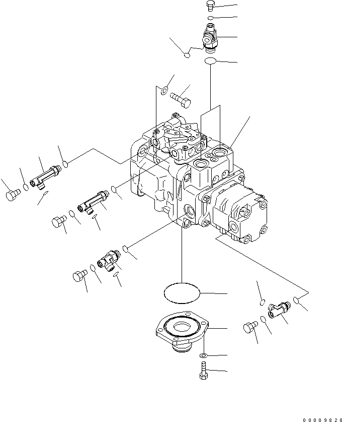 PUMP, ASSY. (708-3S-00610) KOMATSU
