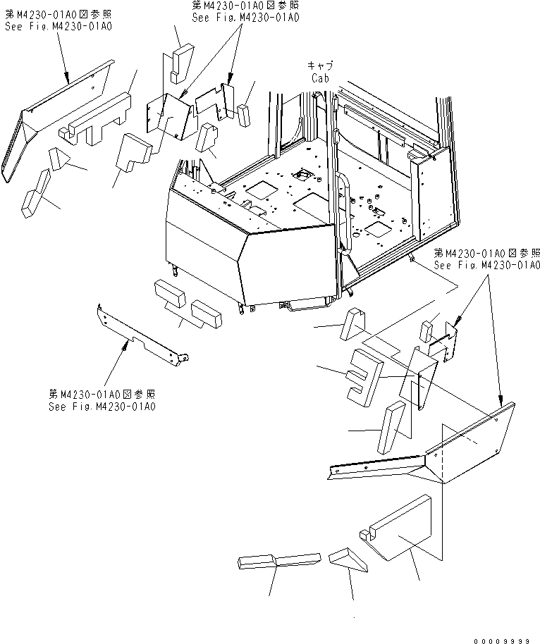 SHEET,L.H. 419-54-34640 KOMATSU