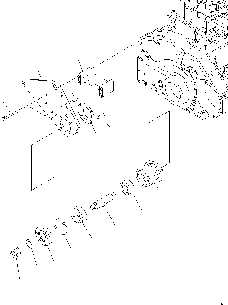 CASE ASS'Y{FAN DRIVE} 6151-61-3301 KOMATSU