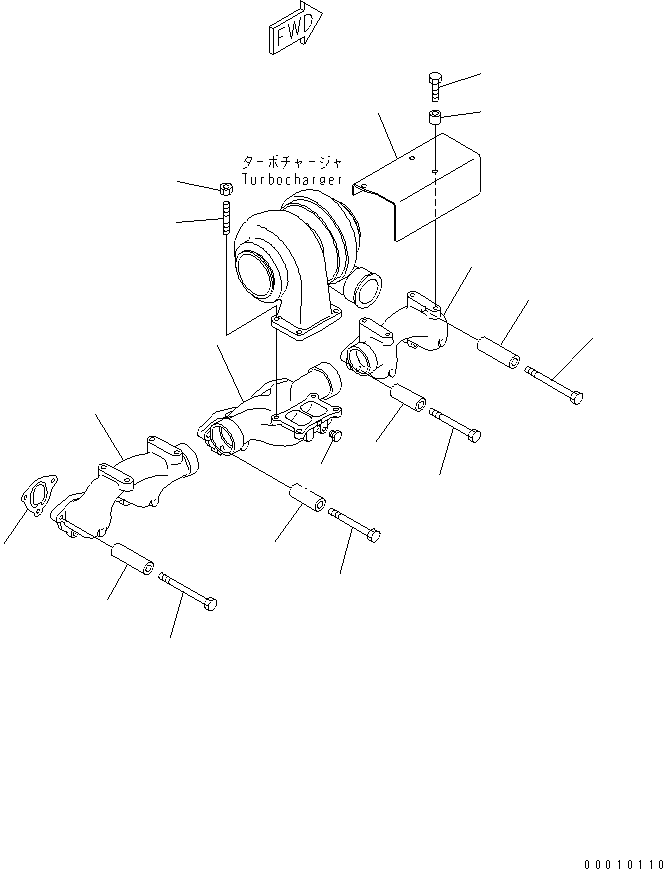 MANIFOLD,CENTER 6151-11-5120 KOMATSU