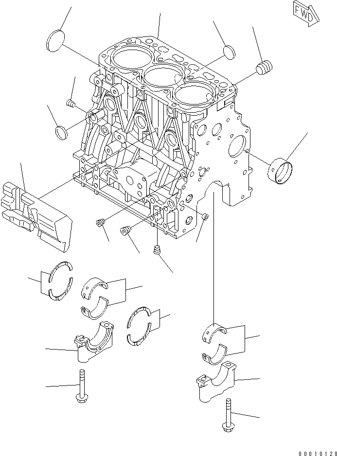 Втулка YM129795-02411 KOMATSU
