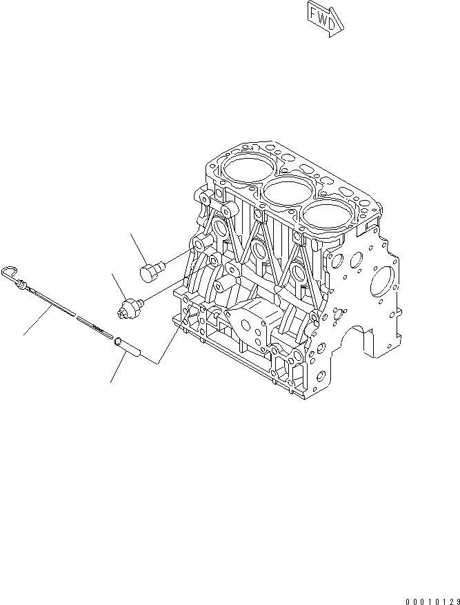 GAUGE,OIL YM129004-34801 KOMATSU