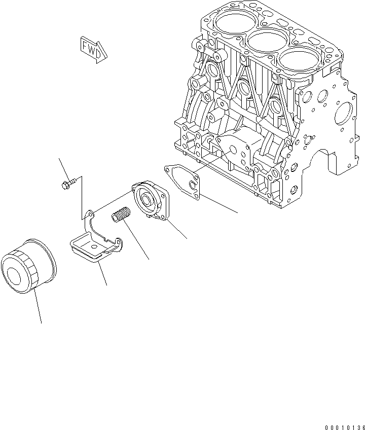 Шпилька YM129100-35140 KOMATSU