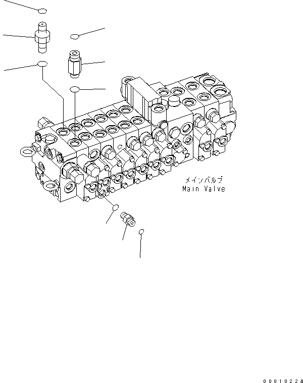 Ниппель 21W-62-R2460 KOMATSU