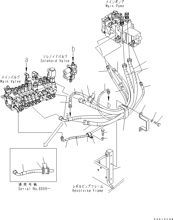 Шланг с торцевым уплотнением 02765-00310 KOMATSU