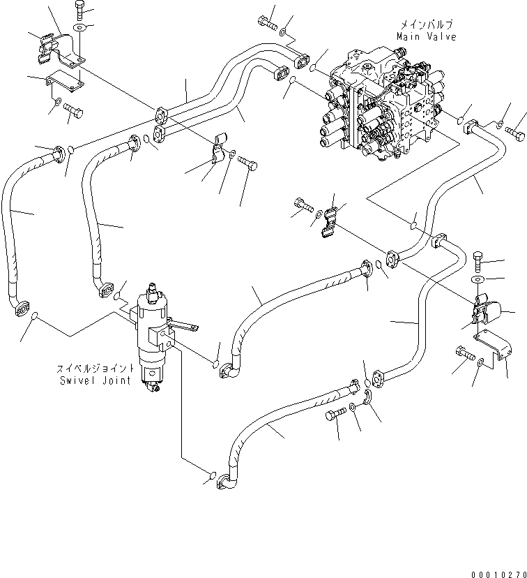 Шланг фланцевого типа 07098-110A9 KOMATSU