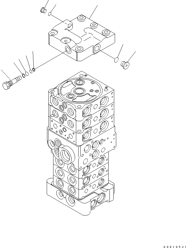Управляющий клапан 723-26-51101 KOMATSU