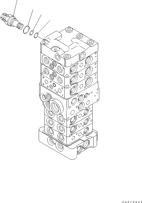 Управляющий клапан 723-27-50900 KOMATSU