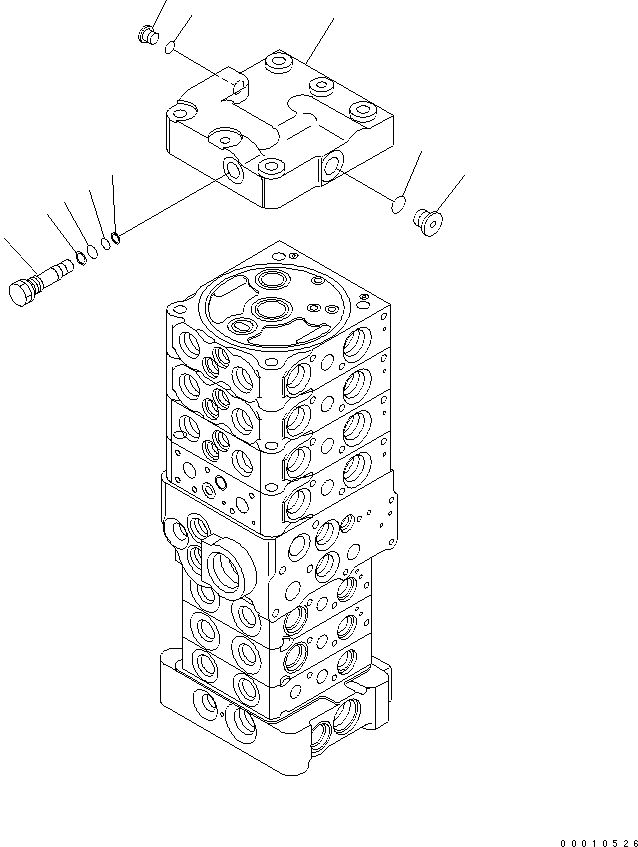Управляющий клапан 723-27-50101 KOMATSU