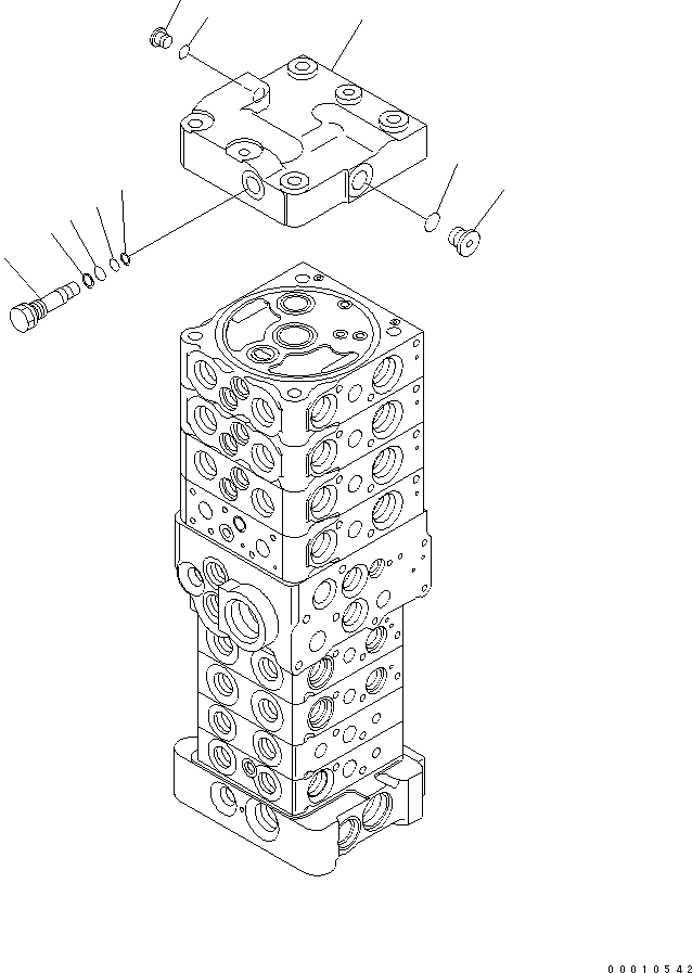 Управляющий клапан 723-28-50600 KOMATSU