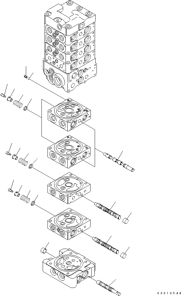 Управляющий клапан (723-28-50201) KOMATSU